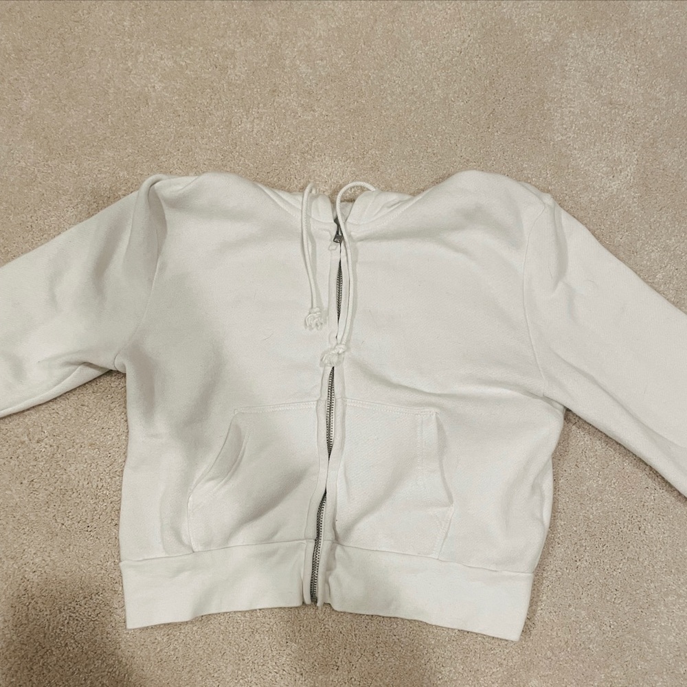 White crop jacket